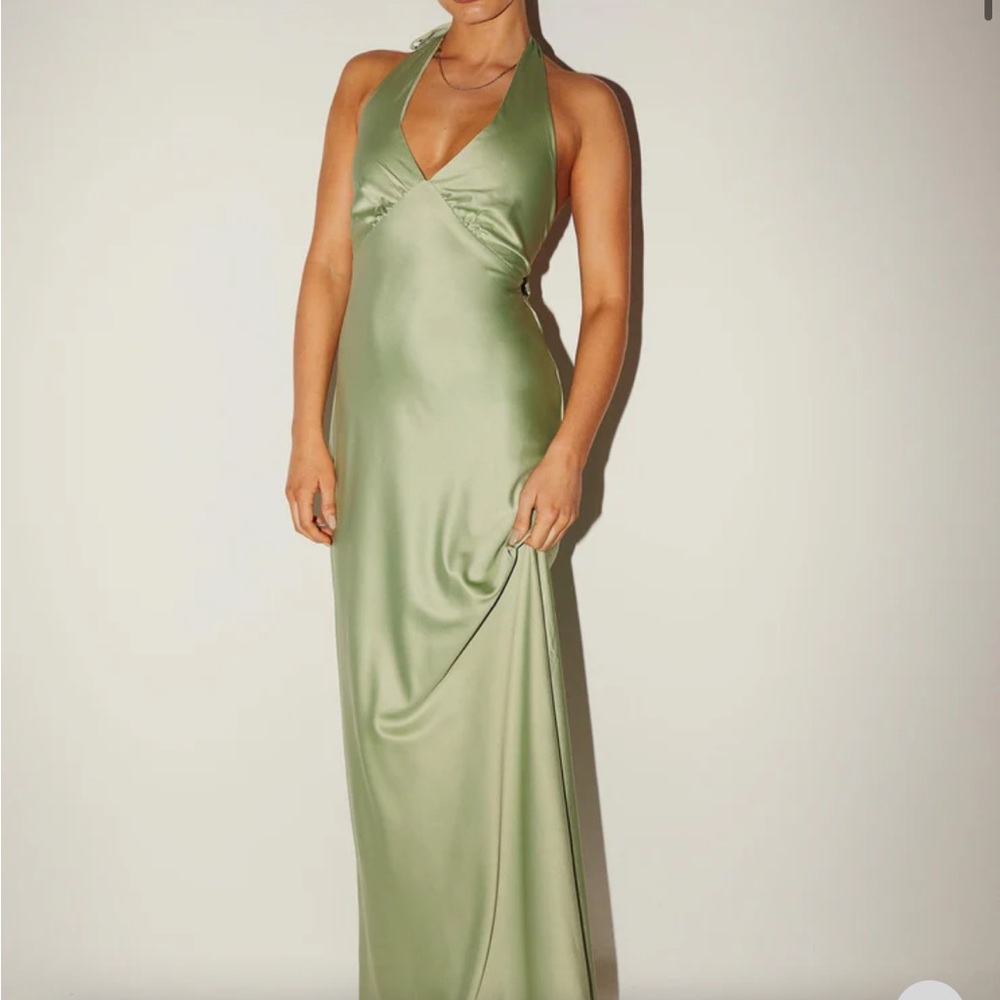 Peppermayo maxi dress in sage green